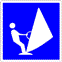 Hinweiszeichen E.20 - Erlaubnis für Segelsurfen Hinweiszeichen E.20 - Erlaubnis für Segelsurfen