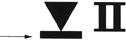 Hinweiszeichen E.23 - Hochwassermarke (Marke II, Bezugswasserstand) Hinweiszeichen E.23 - Hochwassermarke (Marke II, Bezugswasserstand)