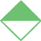 Bild 20 - Auf der Spitze stehende quadratische Tafel, ober Hälfte grün, untere Hälfte weiß
