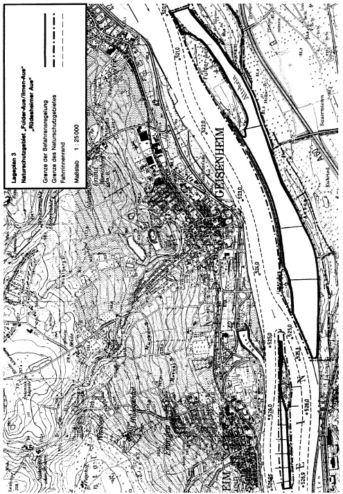 Lageplan 3 NSGBefV - Naturschutzgebiete Fulder-Aue/Ilmen-Aue und Rüdesheimer Aue