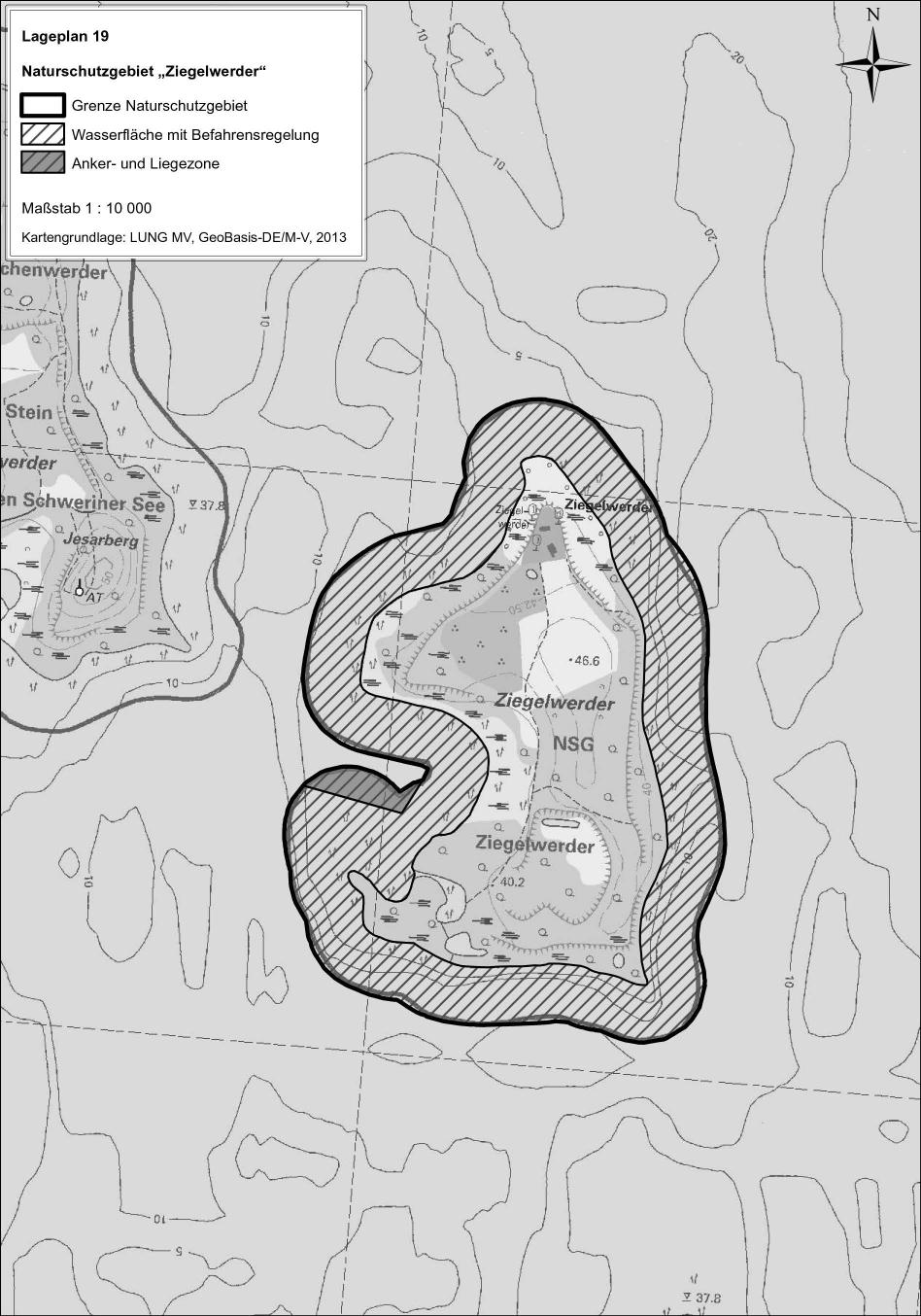Lageplan 19 NSGBefV - Naturschutzgebiet Ziegelwerder