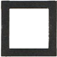 quadratische weiße Tafel mit schwarzem Rand