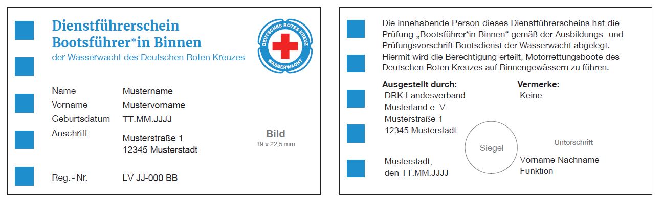 Dienstführerschein Bootsführer/Bootsführerin Binnen DRK Landesverband